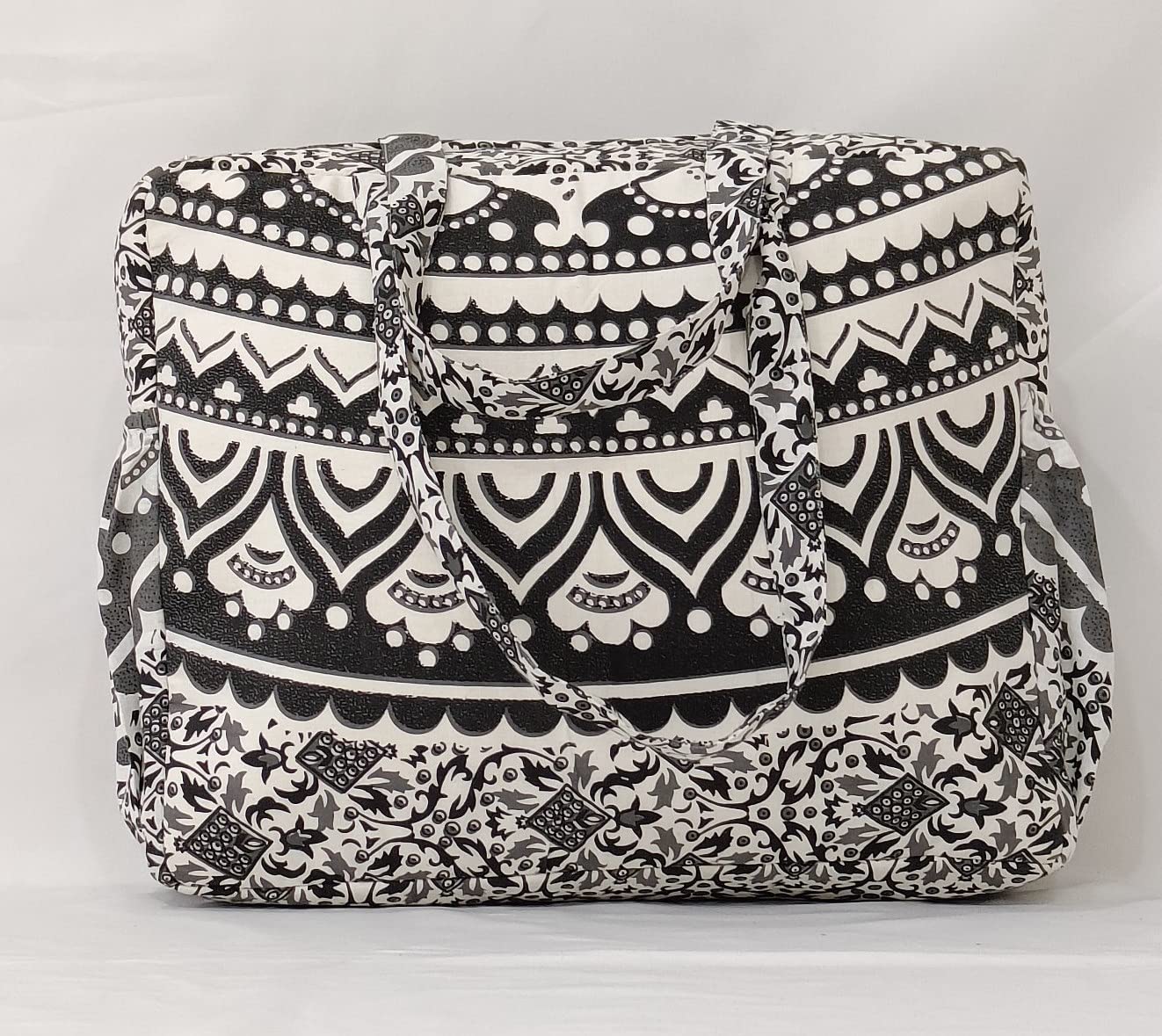 Tarde Star Pure Cotton Women's Handbag Large Tote Crossbody Shoulder Bag with Straps - Image 3