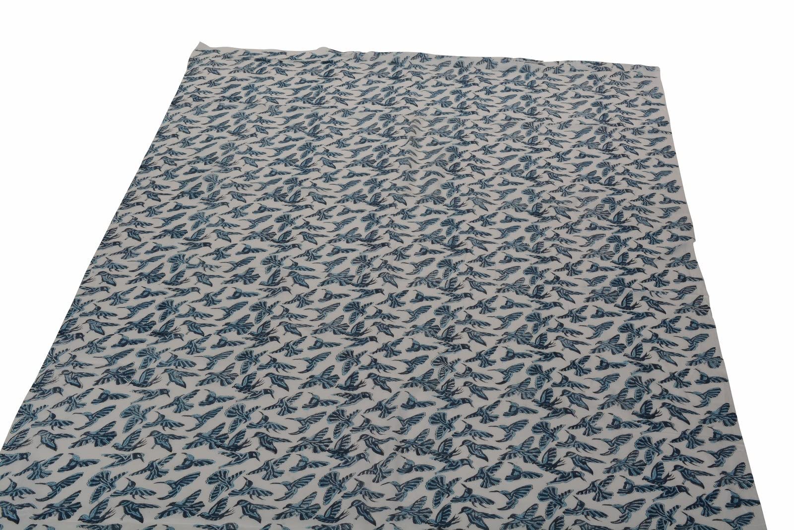 Trade Star 100% Cotton Fabric by The Yard Sewing 3 Yard Bird Print Fabric Hand Block Print Fabric Dressmaking Fall Decor Cloth Running Natural Dye Sanganeri Indian Width 44 Inches - Image 4