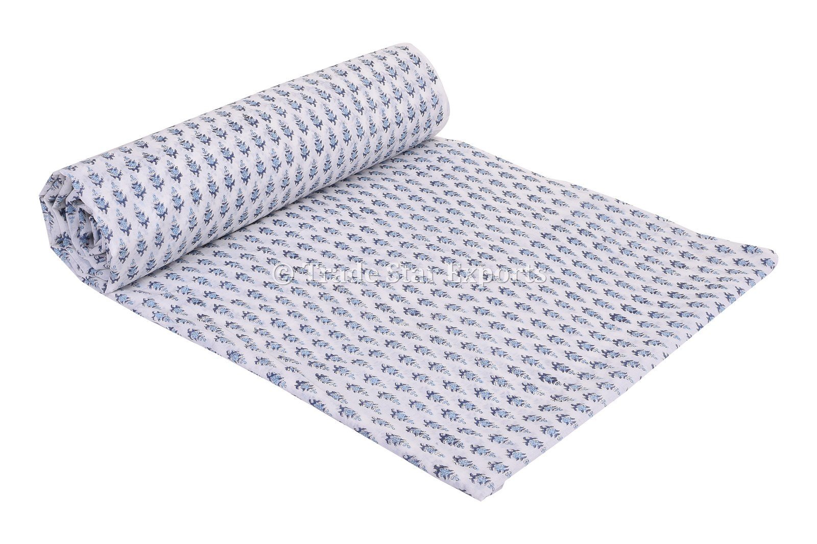 Trade Star 3 Yard Hand Block Print Fabric 100% Cotton Fabric by the Yard Floral Print Cloth for Crafting and Dressmaking Indian Ethnic Natural Running Fabric for Sewing Widrth 44 Inches (Pattern 11) - Image 5