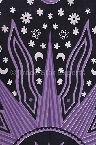 Trade Star Exports Twin Indain Mandala Tapestry Wall Art, Multi Color Hippie Tapestries Bed Spread (PATTERN 15) - Image 3