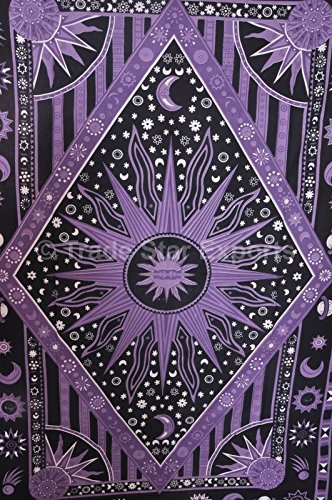 Trade Star Exports Twin Indain Mandala Tapestry Wall Art, Multi Color Hippie Tapestries Bed Spread (PATTERN 15) - Image 4