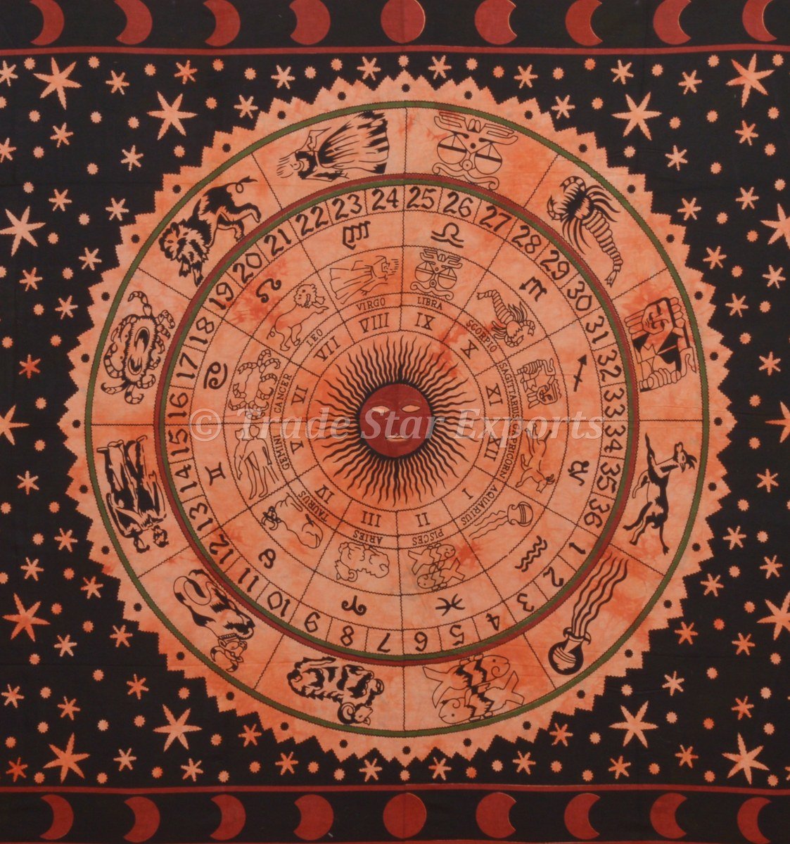 Trade Star Exports Twin Indain Mandala Tapestry Wall Art, Multi Color Hippie Tapestries Bed Spread (PATTERN 23) - Image 3