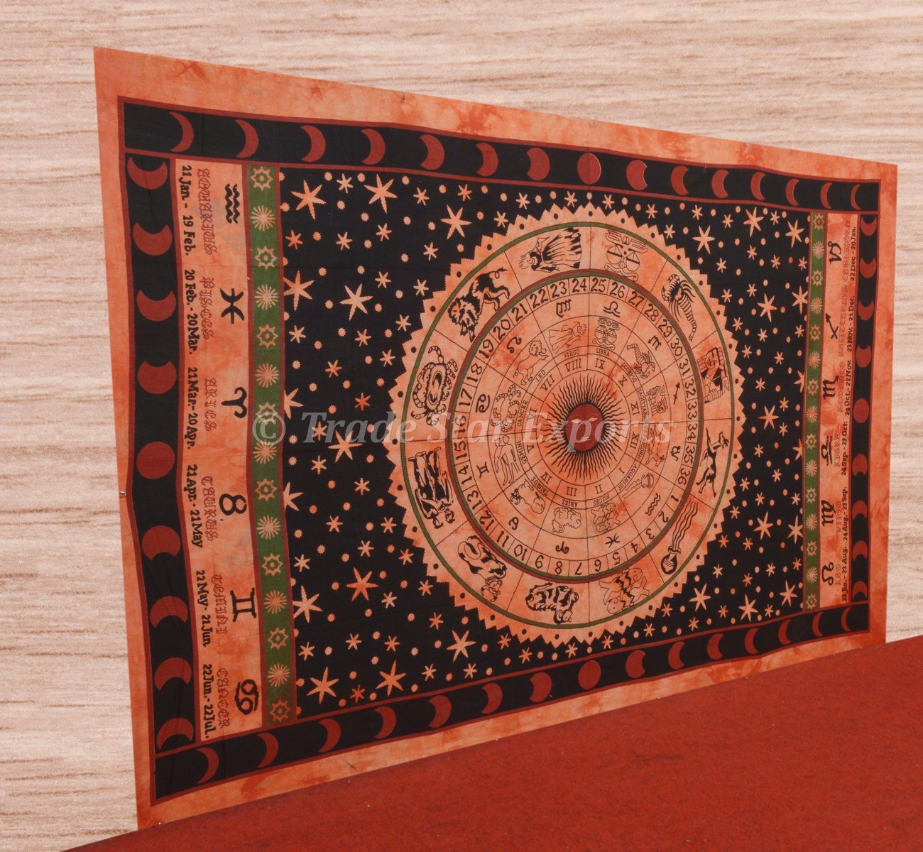 Trade Star Exports Twin Indain Mandala Tapestry Wall Art, Multi Color Hippie Tapestries Bed Spread (PATTERN 23) - Image 4