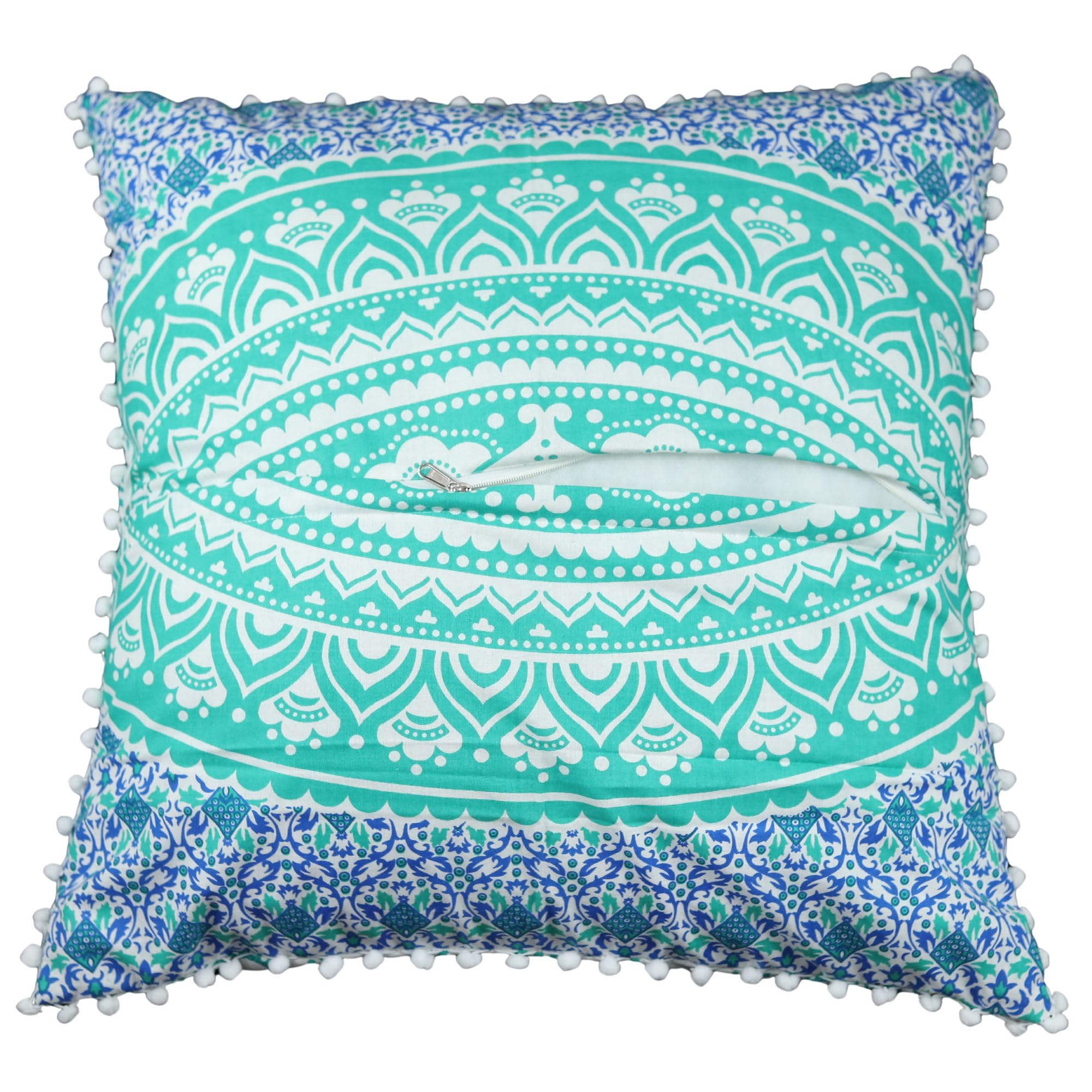 Trade Star Indian 100% Cotton Mandala Pillow Case Decorative Floor Cushion Cover Large Ethnic for Throw Pillow Cover Home Decoration Vintage Designer Cushion Case (26x26 INCHES) - Image 5