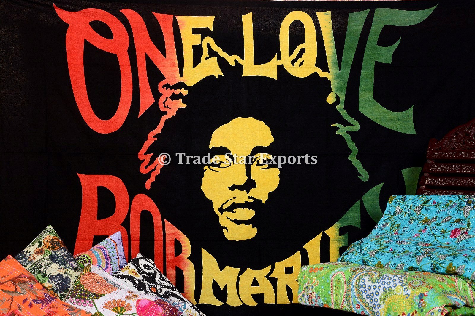 Trade Star Indian Wall Hanging Gypsy Beach Blanket for Home Decor Decorative Throw Wall Hanging Hippie Decor Tapestry Fall Decor Table Cloth Bohemian Bedding Single Boho Picnic Throw - Image 3