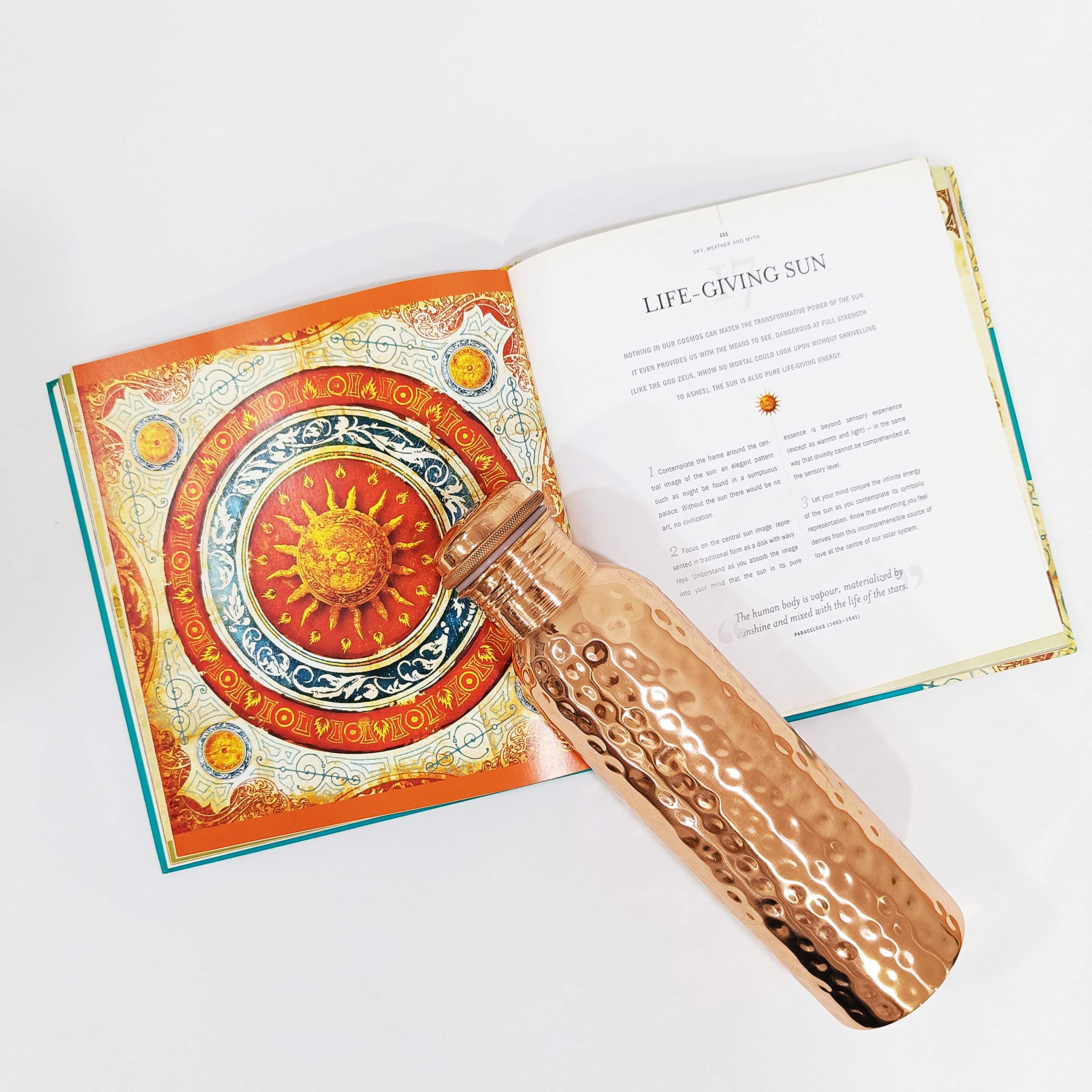 Trade Star Leak Proof Vessel and Glass Set for Drinking Premium Pure Copper Water Bottle 34 Oz Large Hammered Bottle with 2 Copper Glass Quality Handcrafted Ayurvedic - Image 4