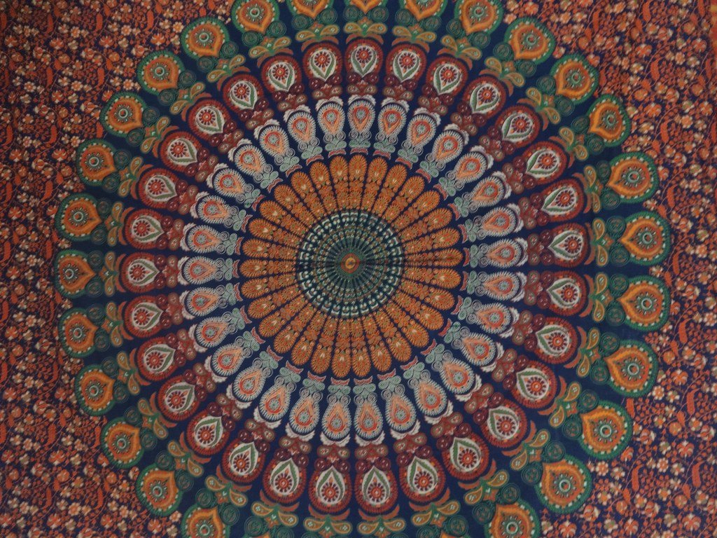 Trade Star Queen Size Blanket Bed Cover 100% Cotton Wall Hanging Wall Art Cotton Mandala Wall Tapestry Tapestry Bohemian Queen Bedding Elephant Printed Picnic Indian (PATTERN 3) - Image 3